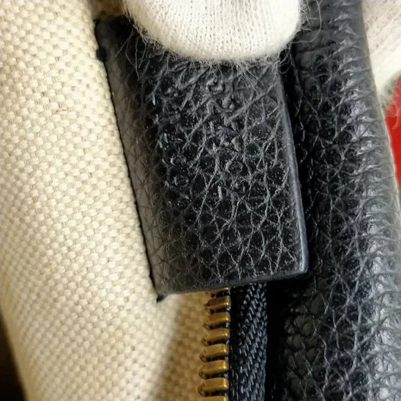 Gucci Waist Pouch Black Leather 450-080725